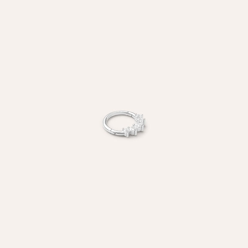 Piercing Orecchio Daith Bon Ton Oro Bianco Cubic Zirconia - Piercing Orecchio Donna | Stroili