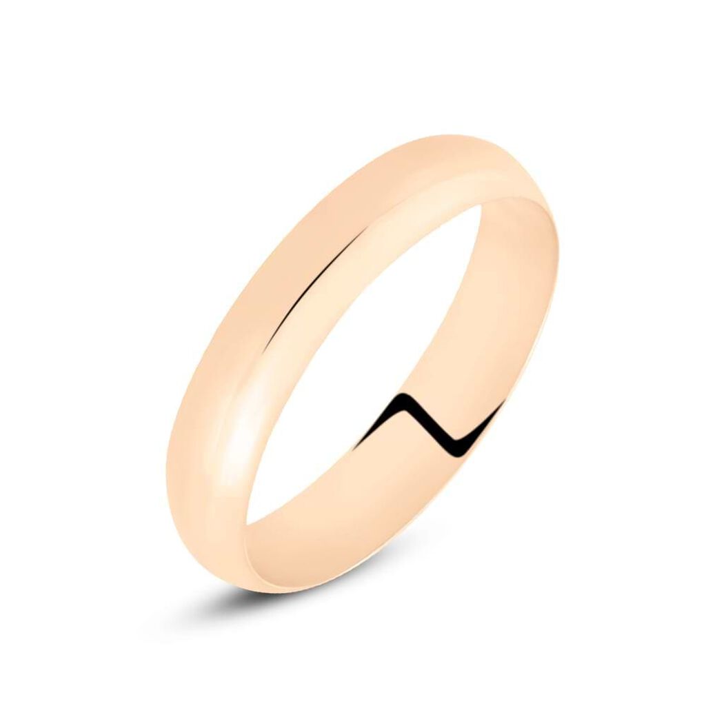 Fede Mantovana Leggera 5 mm Oro Rosa