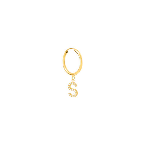Mono Orecchino A Cerchio Toujours Oro Giallo Cubic Zirconia - Mono Orecchino Donna | Stroili