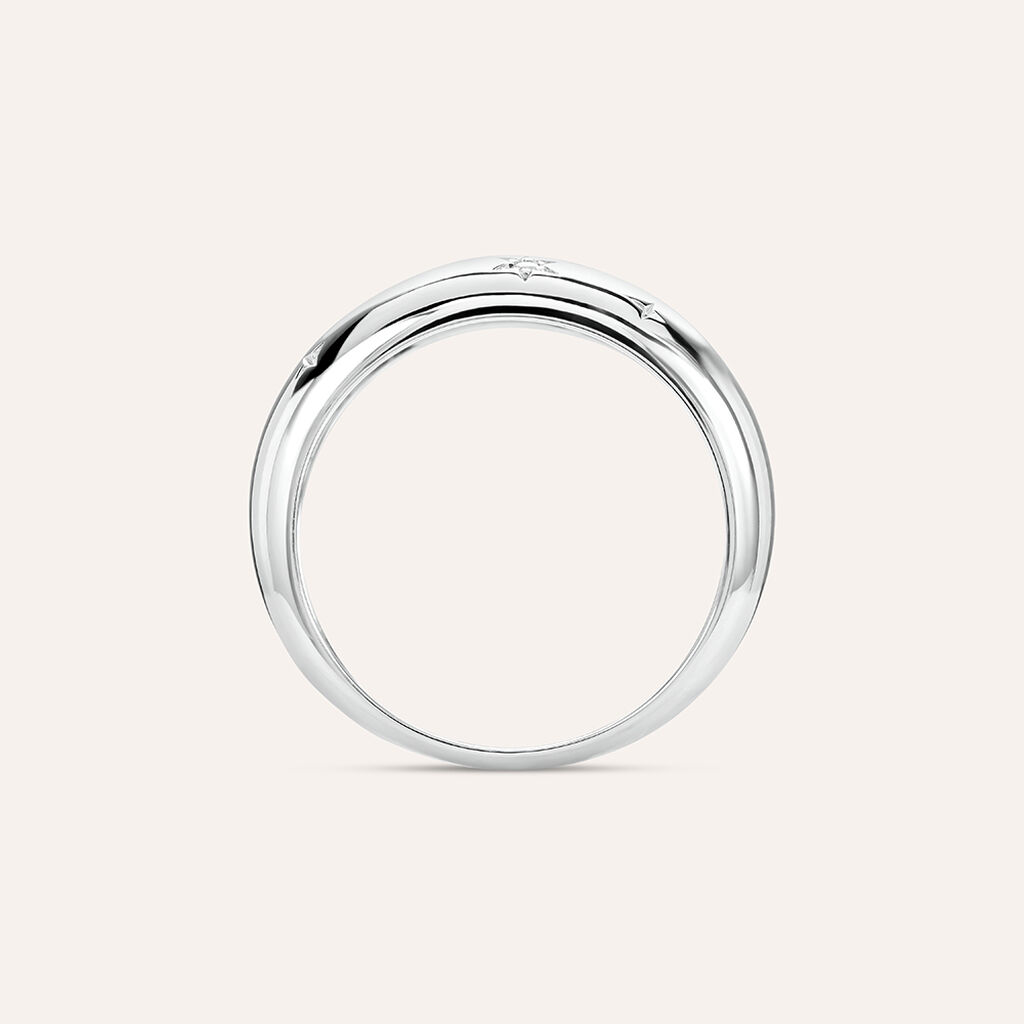 Anello Fascia Silver Collection Argento Rodiato Cubic Zirconia - Anelli con Pietre Donna | Stroili