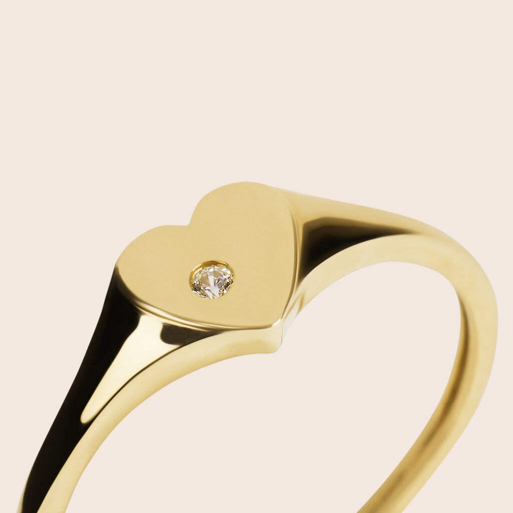 Anello Chevalier Beverly Oro Giallo Cubic Zirconia