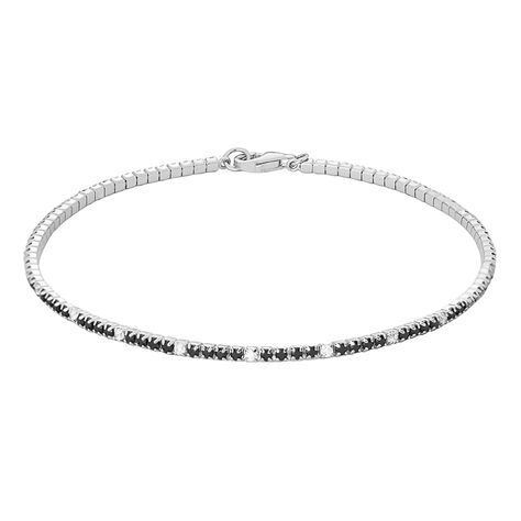 Bracciale Tennis Gentleman Argento Rodiato Cubic Zirconia - Bracciali Uomo | Stroili