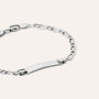 Bracciale Con Targhetta Silver Baby Argento Rodiato