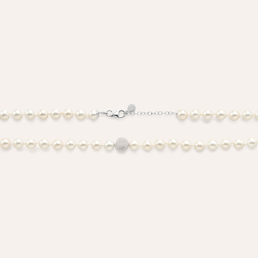 Collana Silver Pearls Argento Rodiato Perla sintentica - Collane Donna | Stroili