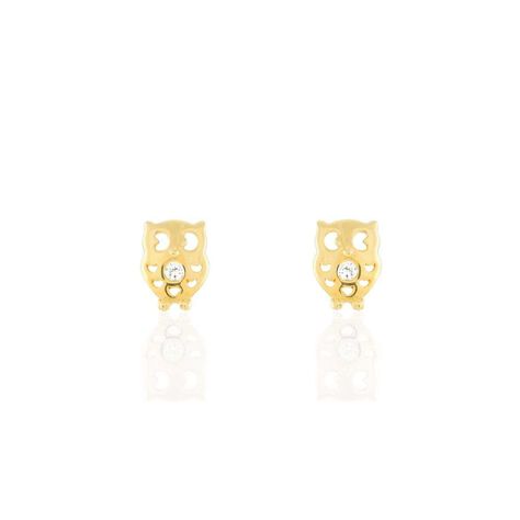 Orecchini in oro giallo e zirconi - Orecchini a Lobo Donna | Stroili