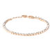Bracciale Tennis Romantic Shine Metallo Rosa Cristallo - Bracciali Tennis Donna | Stroili