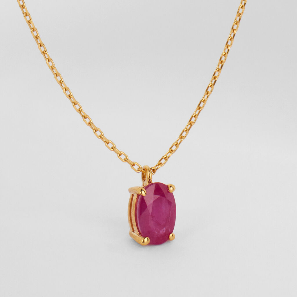 Collana Punto Luce Charlotte Oro Giallo Rubino - Collane Punto Luce Donna | Stroili
