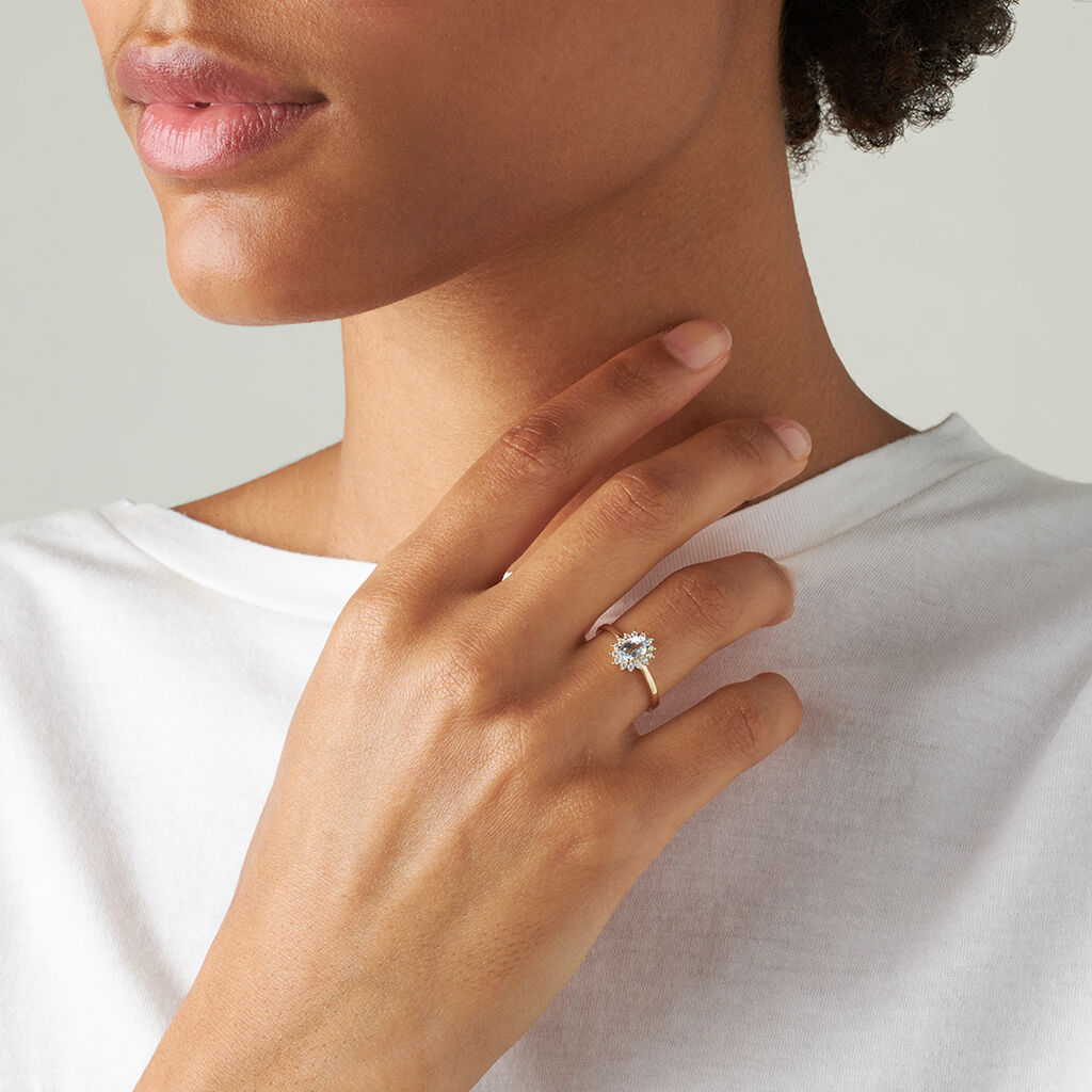 Anello Solitario Amélie Oro Giallo Topazio Cubic Zirconia - Anelli con Pietre Donna | Stroili