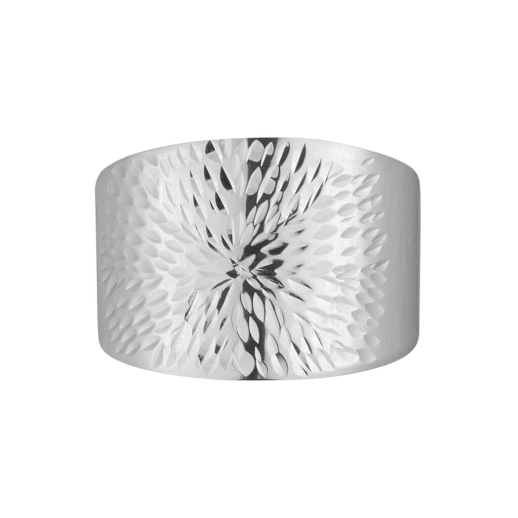 Anello Fascia Isabelle Oro Bianco - Anelli a Fascia Larga Donna | Stroili