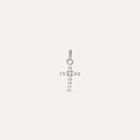 Pendente Holy Oro Bianco Cubic Zirconia - Ciondoli Donna | Stroili