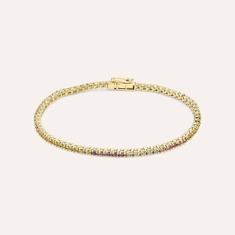 Bracciale Amélie Oro Giallo Ametista Citrino Topazio Tormalina Peridoto - Bracciali Donna | Stroili