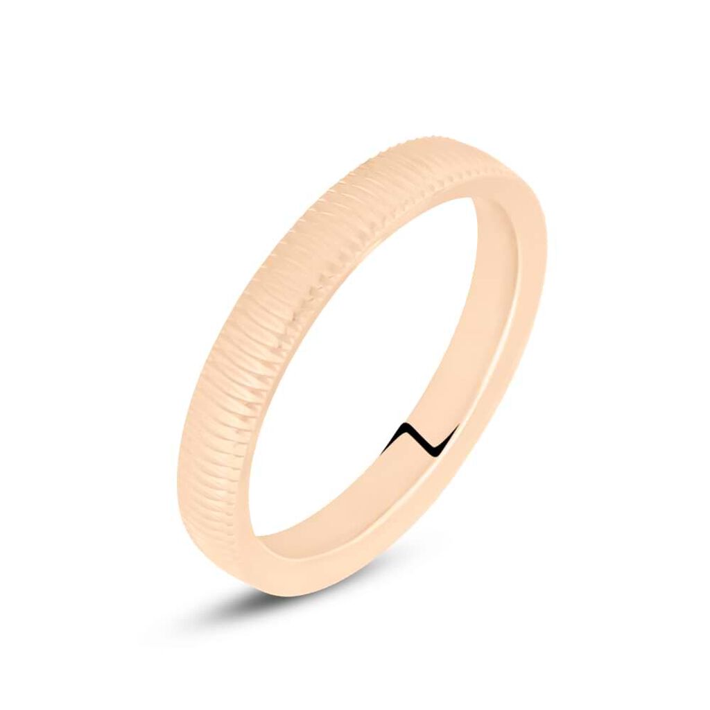 Fede Comoda Leggera Squadrata 3 mm Oro Rosa