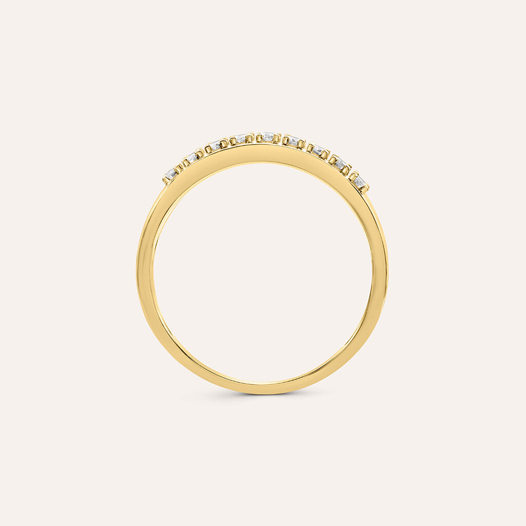 Anello Riviere Firmamenti Oro Giallo Diamante - Anelli Riviere Donna | Stroili