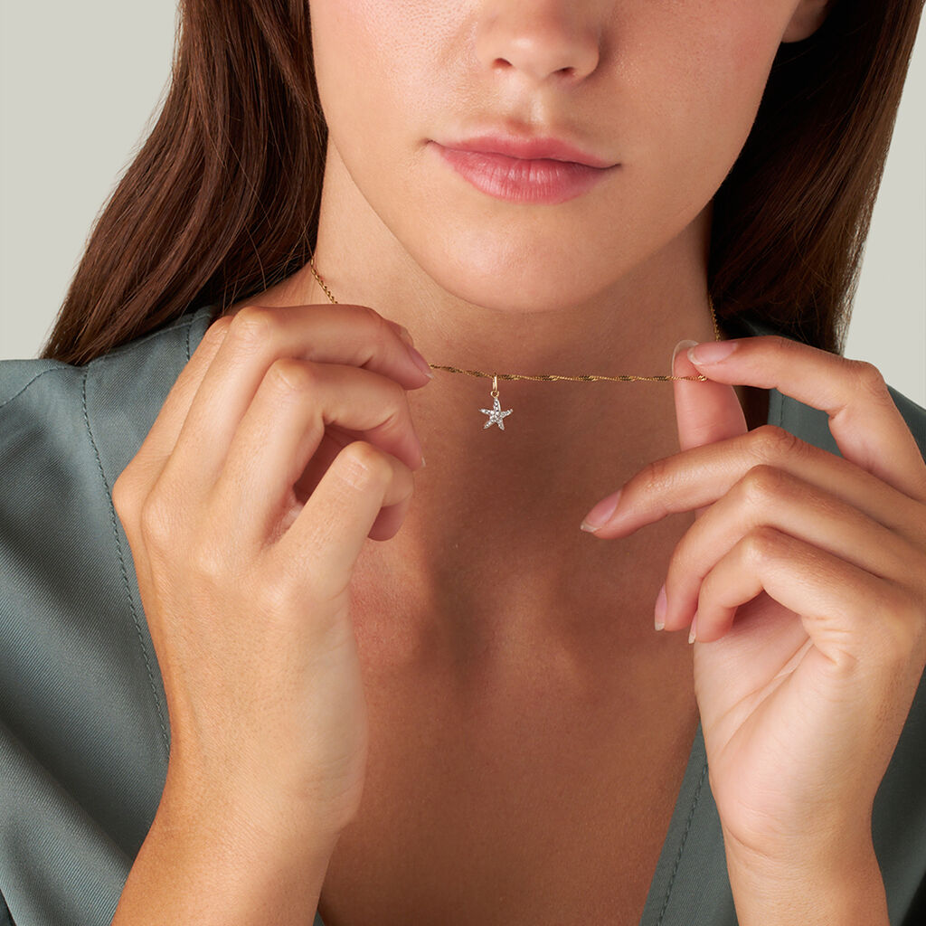 Pendente Poème Oro Giallo Cubic Zirconia - Ciondoli Donna | Stroili