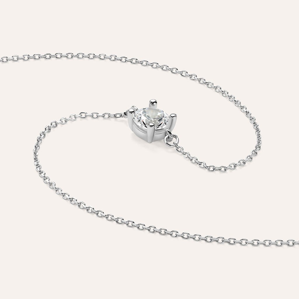 Bracciale Punto Luce Claire Oro Bianco Cubic Zirconia