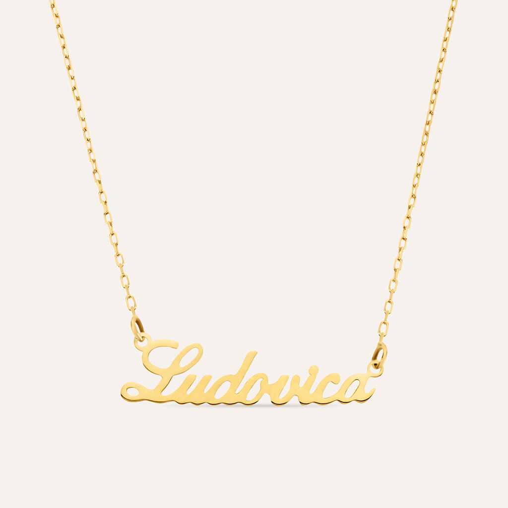 Collana Ludovica Gold Names Oro Giallo