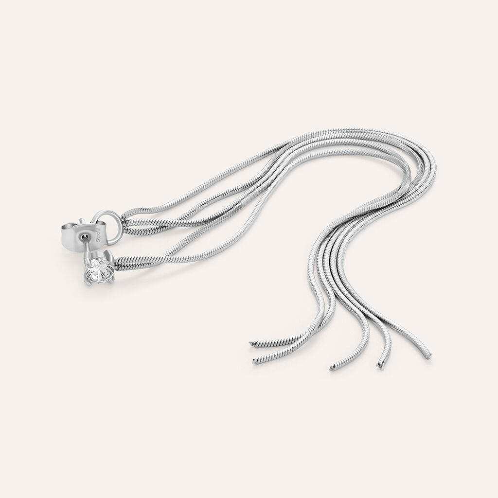 Orecchini Pendenti Moonlight Acciaio Cristallo