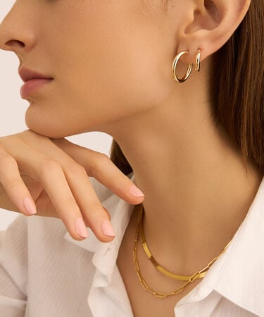 Orecchini A Cerchio Toujours Oro Giallo