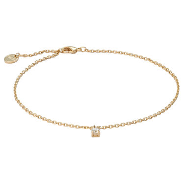 Cavigliera Punto Luce Golden Dream Placcato Oro Giallo Cubic Zirconia