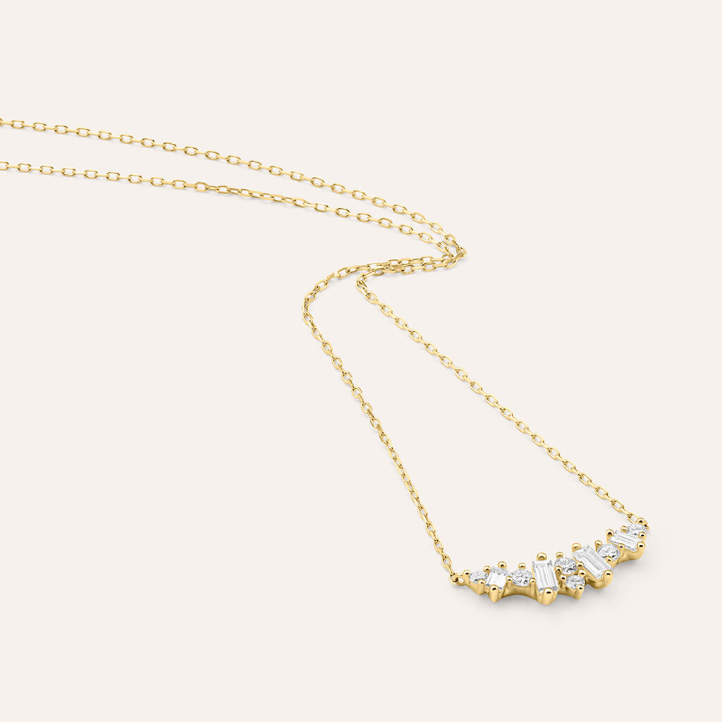 Collana Diamade Glam Oro Giallo Diamante Lab-Grown