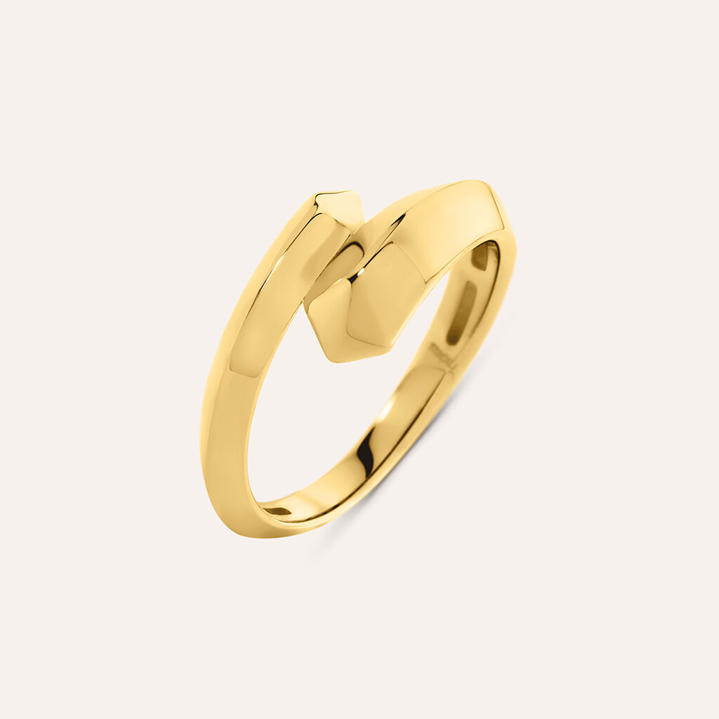 Anello Contrarie Desideria Argento Nobile Dorato
