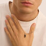 Collana Gentleman Argento Rodiato Agata