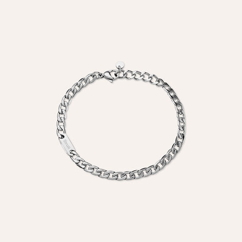 Bracciale Con Targhetta Man Code Acciaio - Bracciali Uomo | Stroili