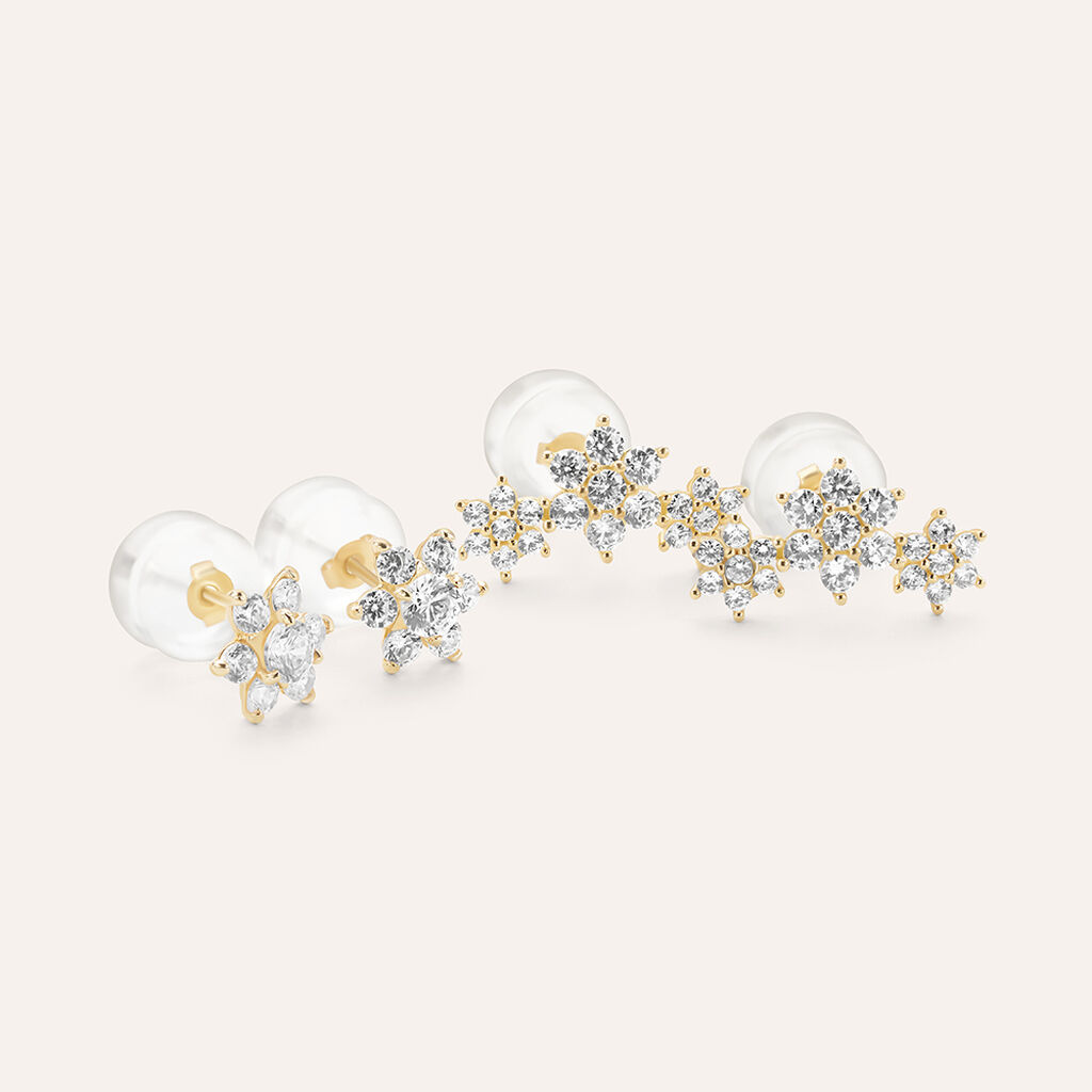 Orecchini Lobo Bon Ton Oro Giallo Cubic Zirconia - Gioielli Donna | Stroili