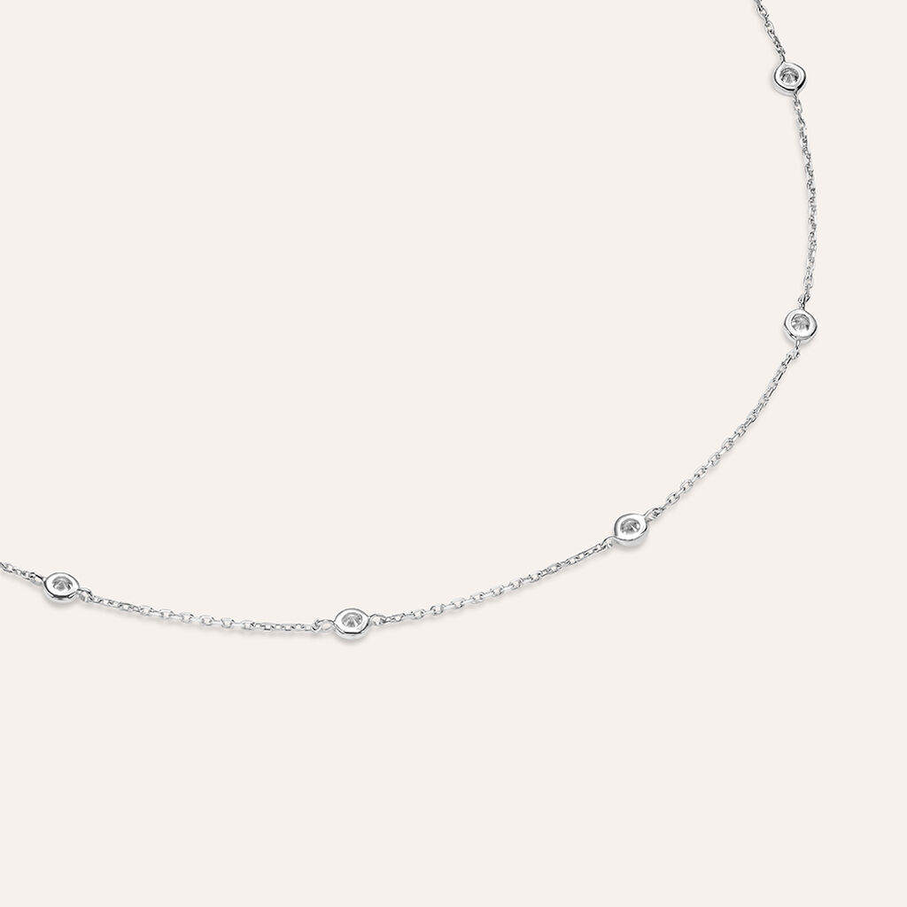 Bracciale Multi Punto Luce Claire Oro Bianco Cubic Zirconia