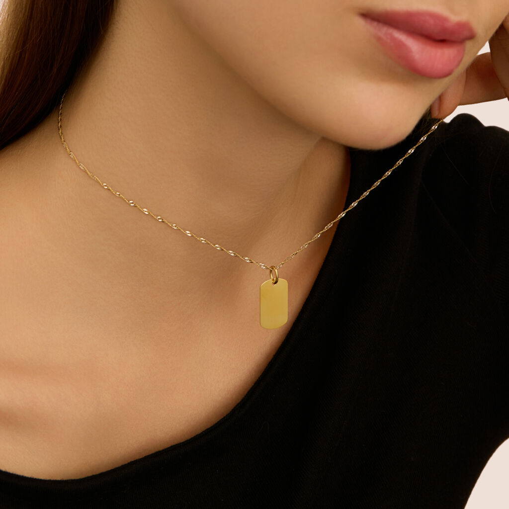 Pendente Poème Oro Giallo - Ciondoli con Incisione Donna | Stroili