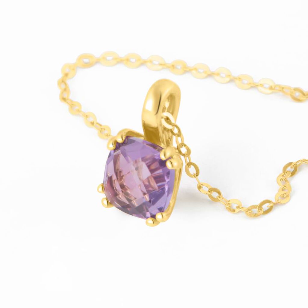Collana Punto Luce Amélie Oro Giallo Ametista - Collane Punto Luce Donna | Stroili