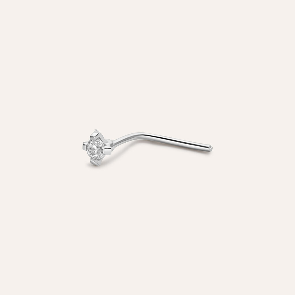 Piercing Naso Punto Luce Bon Ton Oro Bianco Cubic Zirconia - Piercing Naso Donna | Stroili