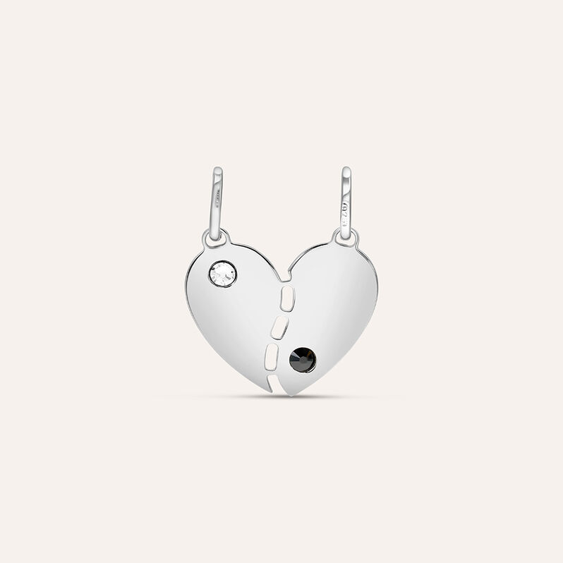 Pendente Silver Collection Argento Rodiato Cristallo - Ciondoli con Incisione Donna | Stroili
