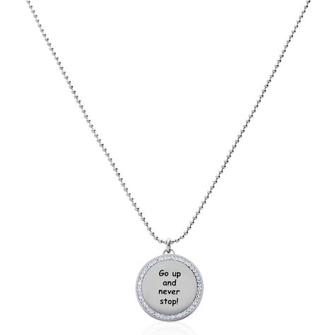 Collana in acciaio e strass Go up and never stop! - Collane Donna | Stroili