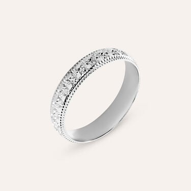 Fede Classica Diamantata 4 mm Oro Bianco Fede Classica Diamantata 4 mm Oro Bianco