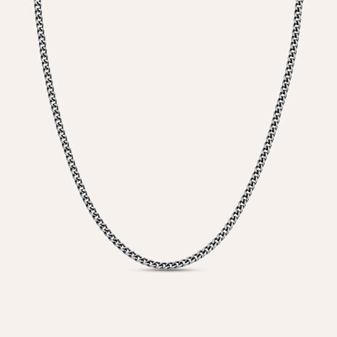 Catenina Gentleman Argento Nero - Catenina Uomo | Stroili
