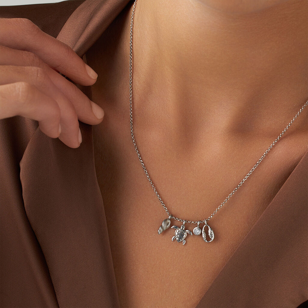 Collana Silver Collection Argento Rodiato Cubic Zirconia - Collane Donna | Stroili