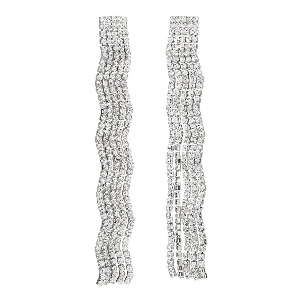 Orecchini Pendenti Romantic Shine Metallo Cristallo - Orecchini Pendenti Donna | Stroili