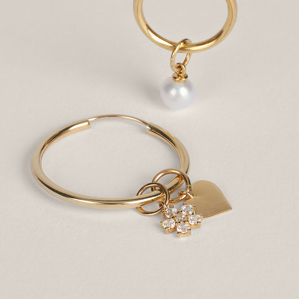 Charm Toujours Oro Giallo Cubic Zirconia - Orecchini Componibili Donna | Stroili