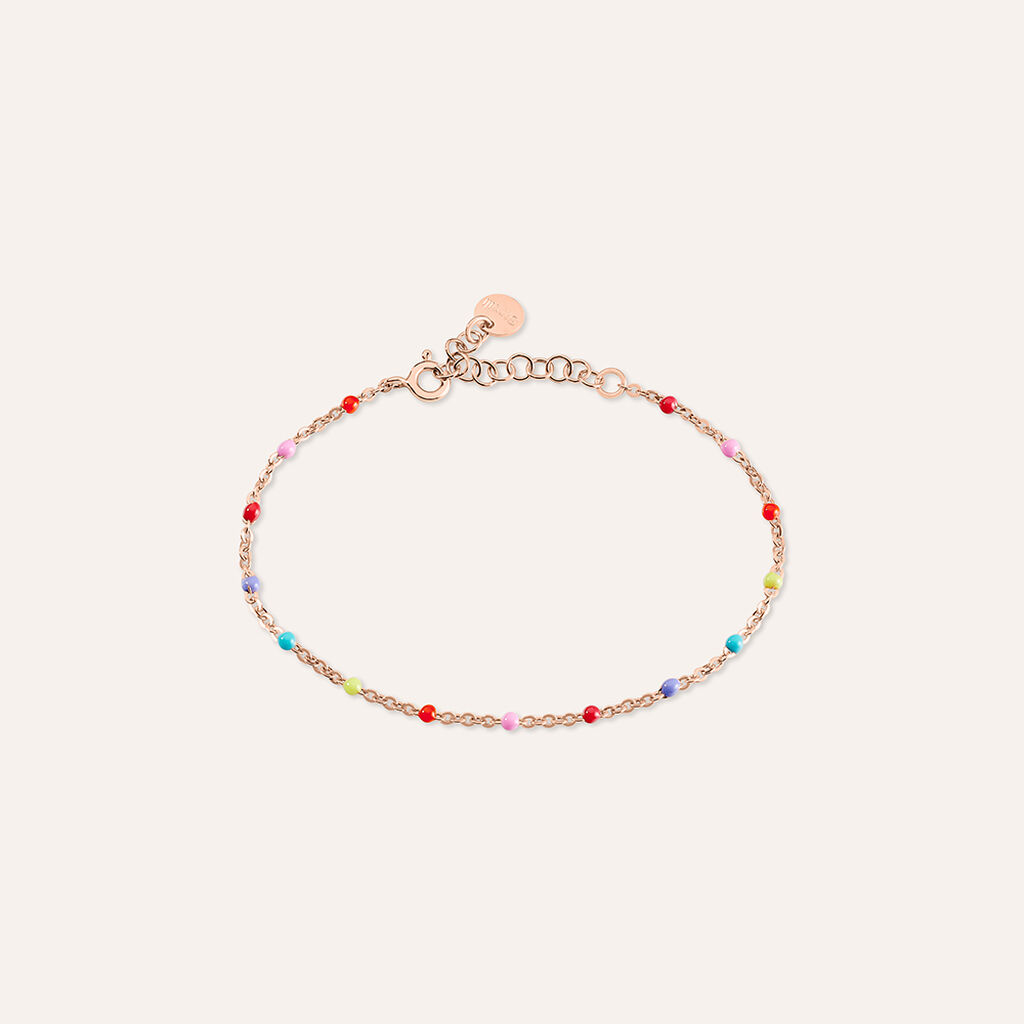 Bracciale Silver Collection Argento Rosa Pietra sintetica