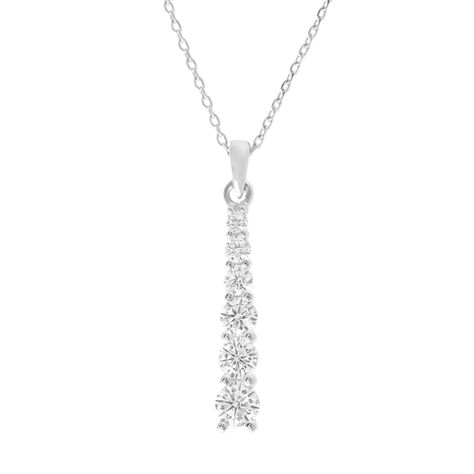 Collana Claire Oro Bianco Cubic Zirconia - Collane Donna | Stroili