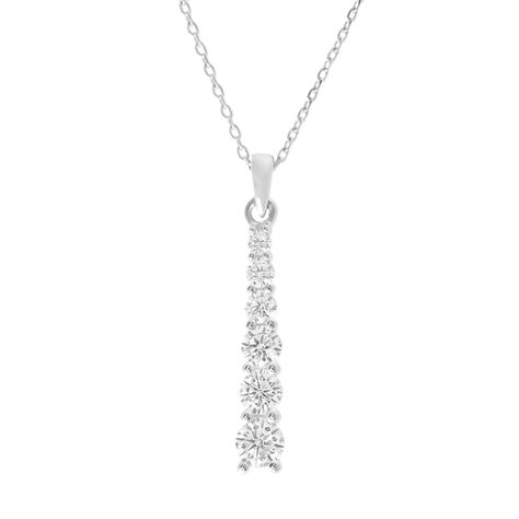 Collana Claire Oro Bianco Cubic Zirconia - Collane Donna | Stroili