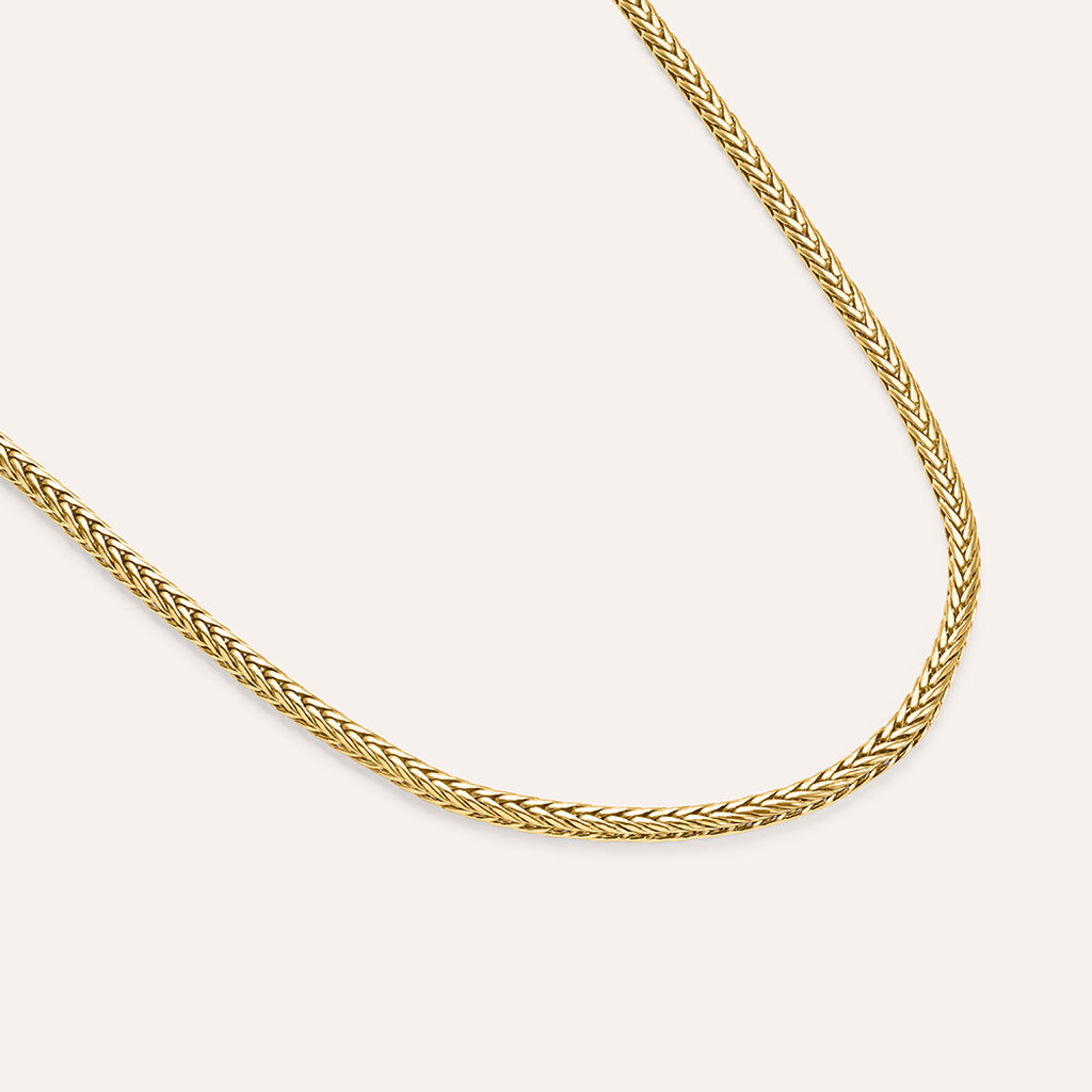 Catena Man Code Acciaio Dorato