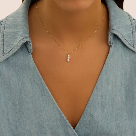 Collana Trilogy Diamotion Oro Giallo Diamante - Collane Donna | Stroili