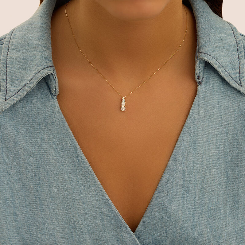 Collana Trilogy Diamotion Oro Giallo Diamante - Collane Donna | Stroili