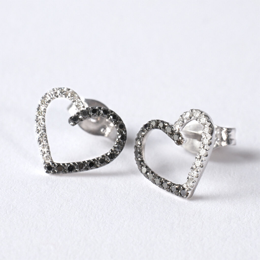 Orecchini Lobo Sophia Oro Bianco Diamante - Orecchini a Lobo Donna | Stroili