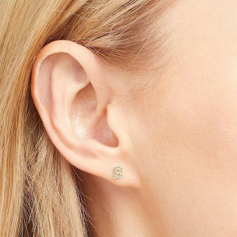 Mono Orecchino Lobo Bon Ton Oro Giallo Cubic Zirconia - Mono Orecchino Donna | Stroili