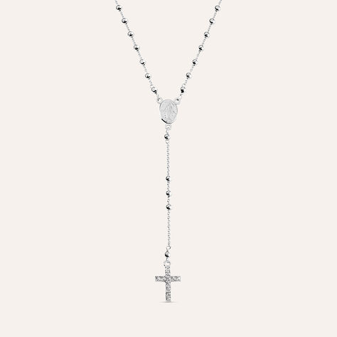 Collana Rosario Silver Soul Argento Rodiato Cubic Zirconia - Collane Rosario Donna | Stroili