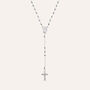 Collana Rosario Silver Collection Argento Rodiato Cubic Zirconia