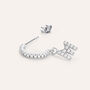 Mono Orecchino A Cerchio Silver Moments Argento Rodiato Cubic Zirconia